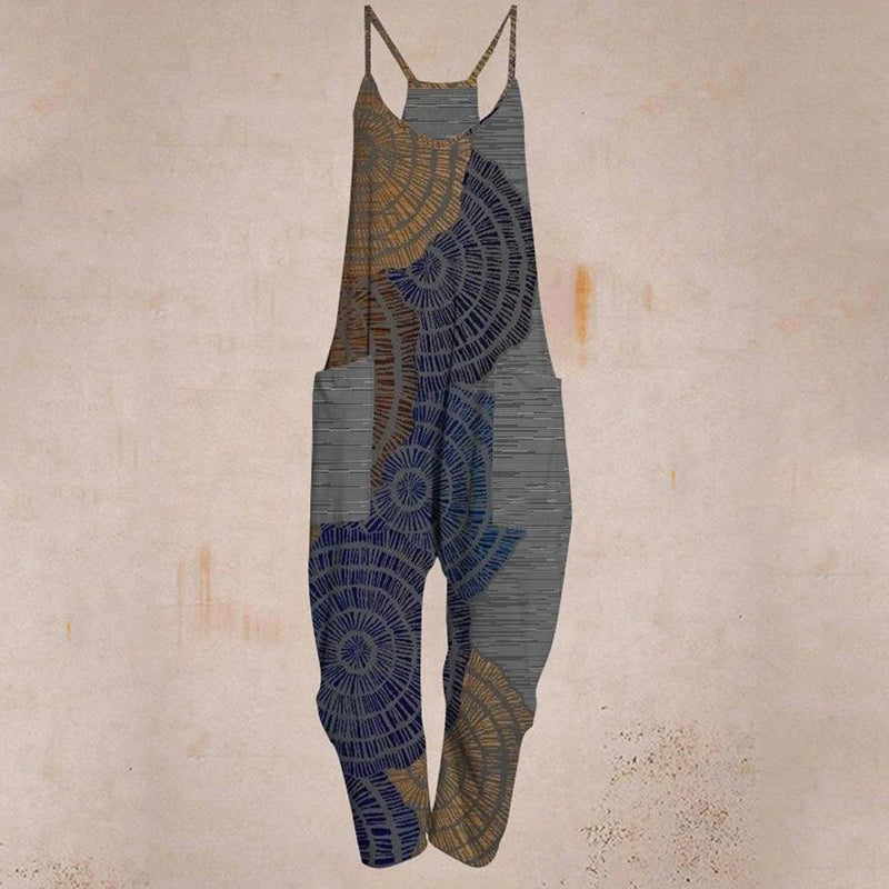 Uformell Jumpsuit med Stropper og Lommer