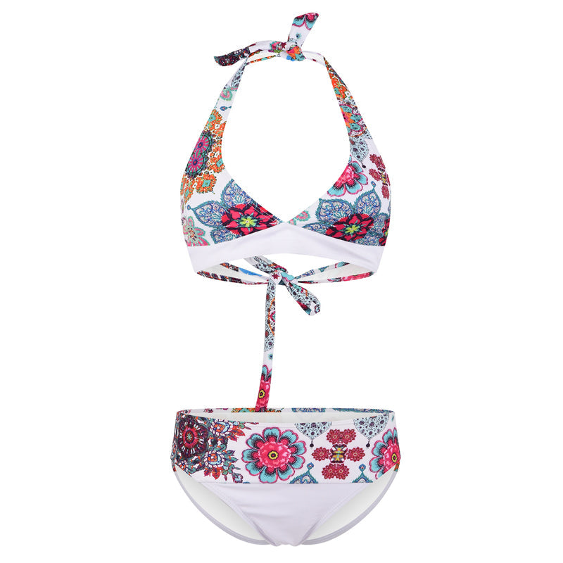 Bikinisett med blomstertrykk