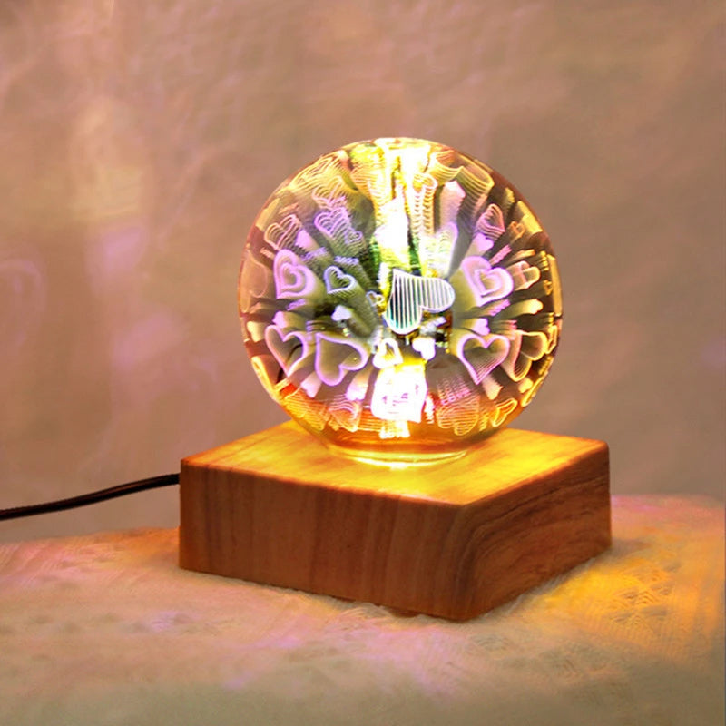 Romantisk 3D Meteor Dusjlampe
