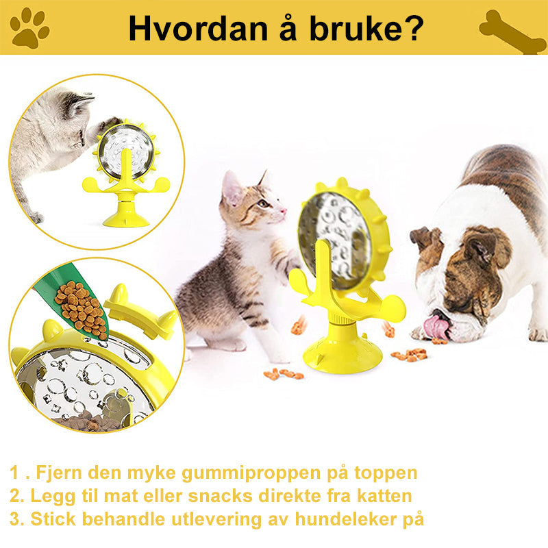 Kjæledyrs Leketøy roterende hjulet- Feeder