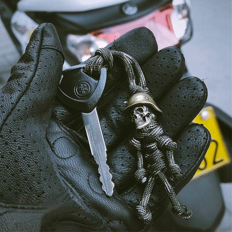 Skjelettsoldat Paracord nøkkelring