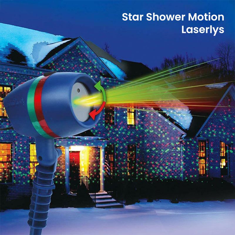 Star Shower Bevegelse Laser Lys