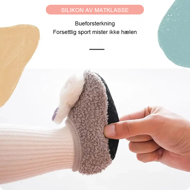 Søte pels babysokk sko