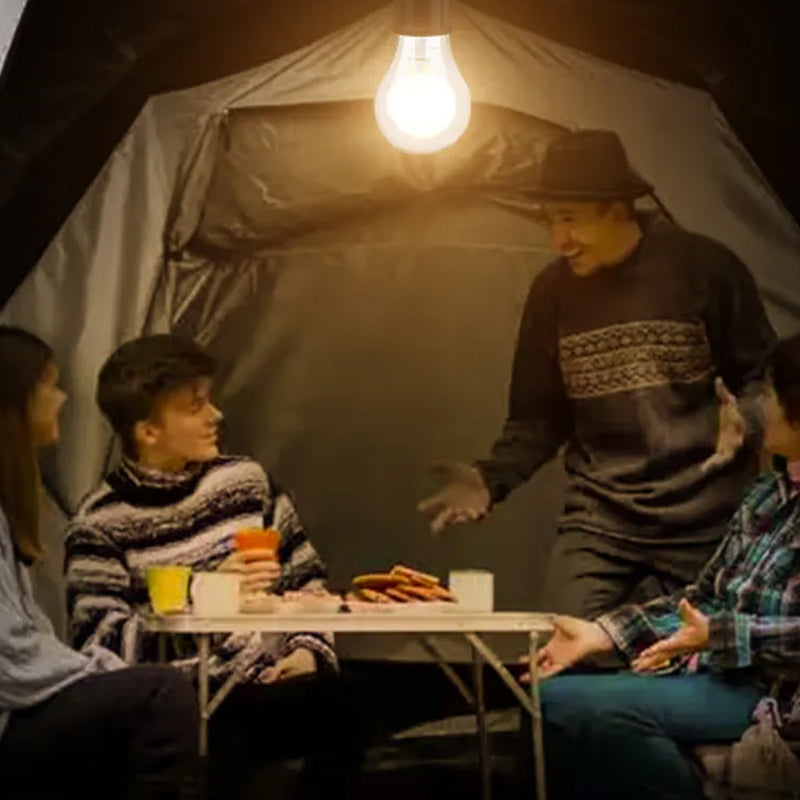 2023 Ny Utendørs Camping Hengende Type-C Lade Retro Pære Lys
