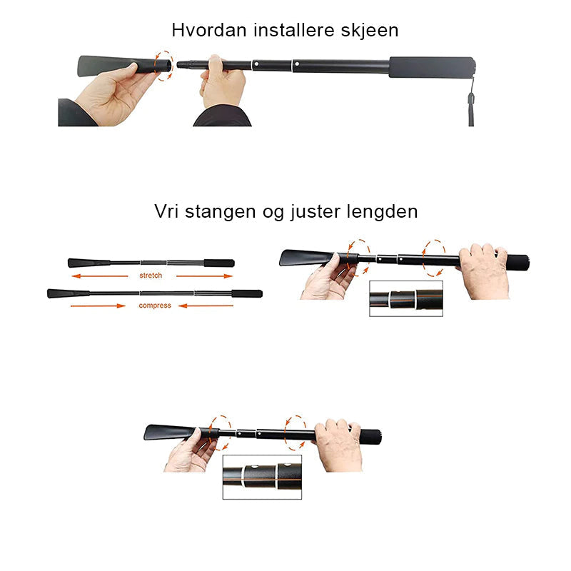Metall skohorn Langt håndtak