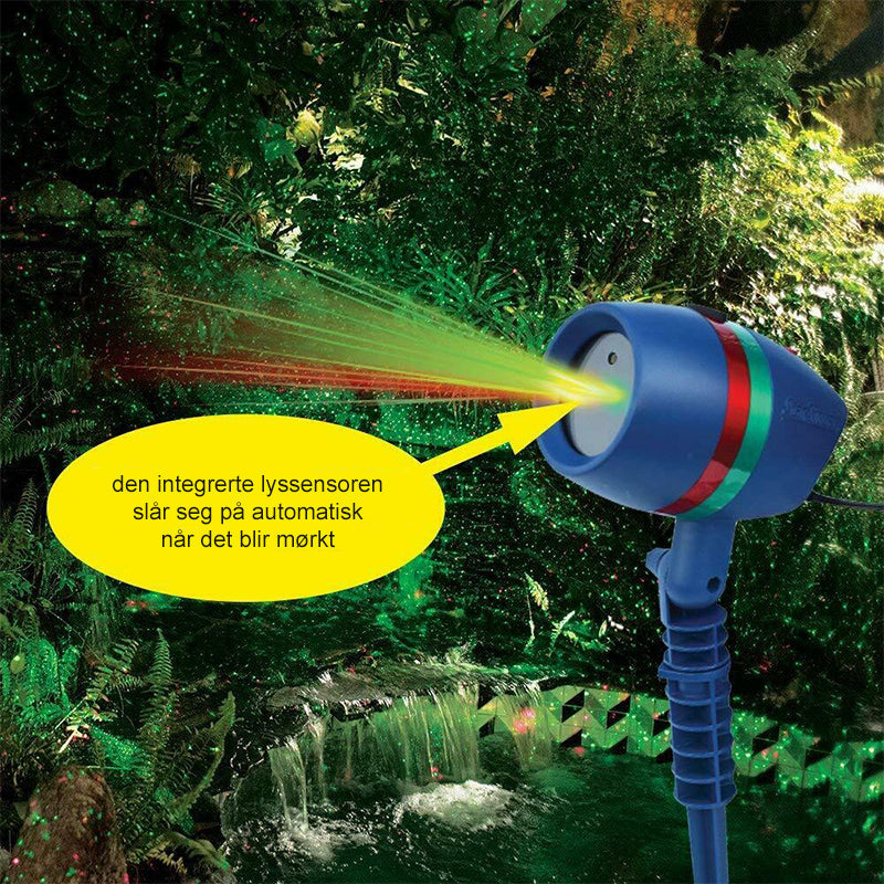 Star Shower Bevegelse Laser Lys