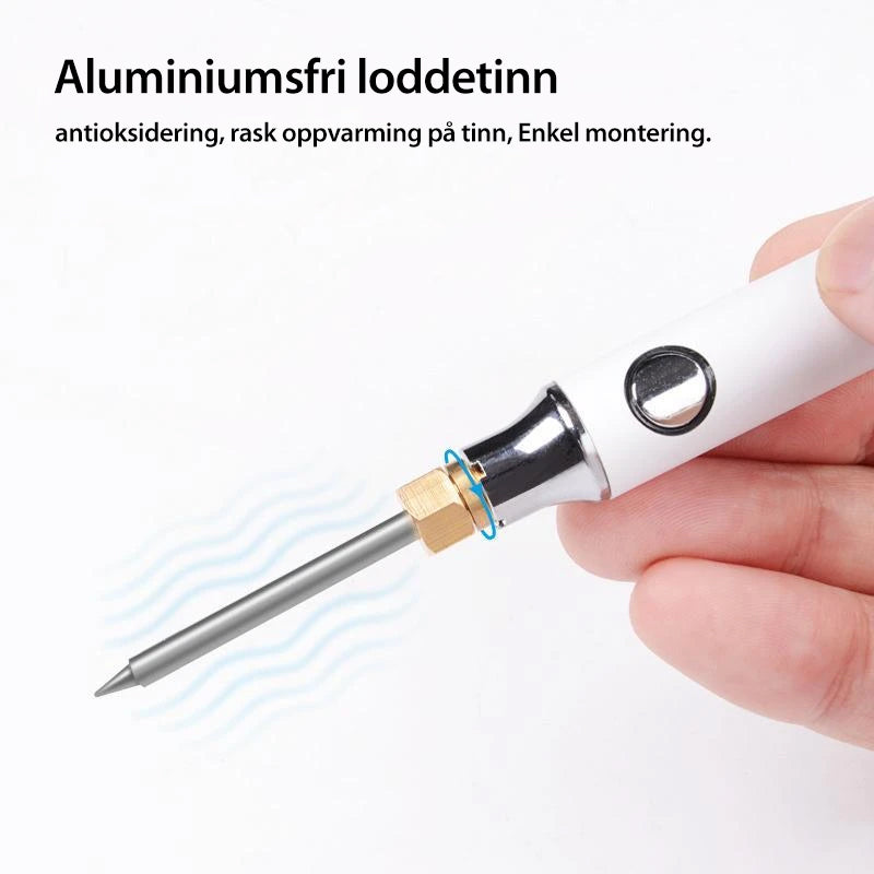 USB bærbart elektrisk loddeboltsett