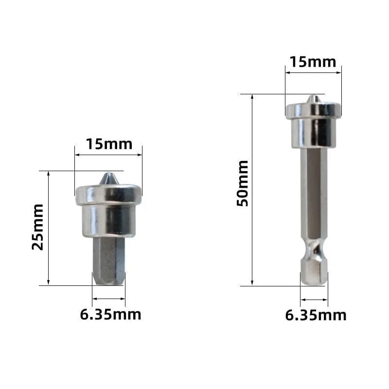 Magnetiske posisjoneringsskrutrekkerbits (5 stk)