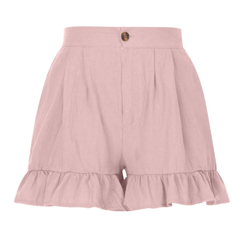 Shorts med høy midje for kvinner